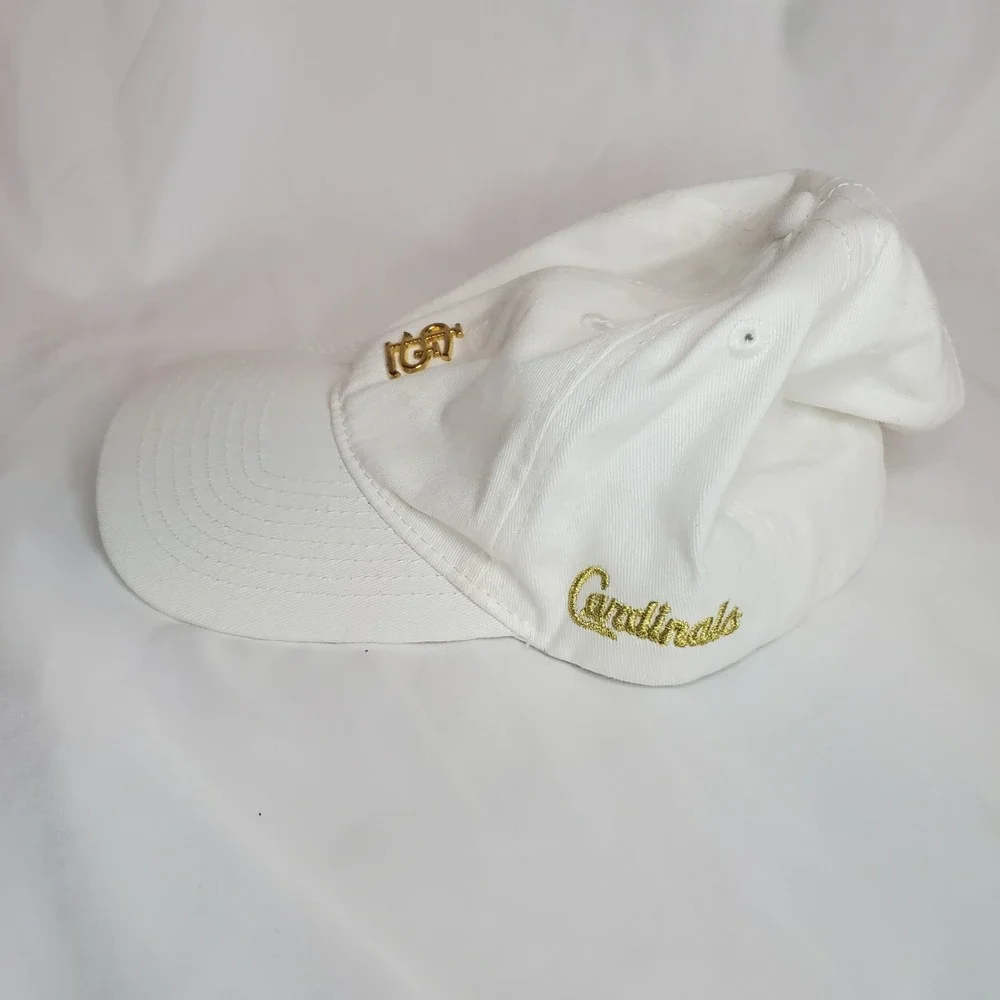 St.‎ Louis Cardinals Baseball Hat 6-9-23 SGA MLB Shane Co. White Gold Adjustable